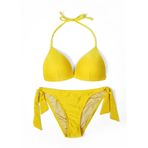 Endeep Beria Kadın Üçgen Yarım Dolgulu Hardal Bikini Takımı