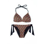 Endeep Beria Kadın Üçgen Yarım Dolgulu Kare Desenli Bikini Takımı