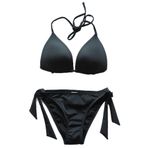 Endeep Beria Kadın Üçgen Yarım Dolgulu Siyah Bikini Takımı