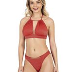 Endeep EP22072 Kadın Zincir Aksesuarlı Kırmızı Bikini Takımı