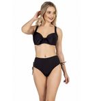 Endeep Kadın Büyük Beden Balenli Siyah Bikini Takımı