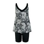 Endeep Kadın Çiçek Desenli Tankini Takımı