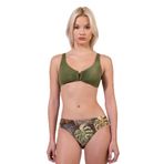 Endeep Kadın Desenli Özel Lurex Kumaş Toparlayıcı Bikini Takımı