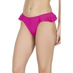 Endeep Kadın Fırfırlı Fuşya Bikini Altı