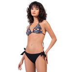 Endeep Kadın Geometrik Dokulu Desenli Üçgen Bikini Takımı