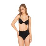 Endeep Kadın Yüksek Bel Aksesuarlı Fitilli Dokulu Bikini Takımı