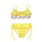 Endeep Kız Çocuk Püskül Detaylı Sarı Bikini Takımı