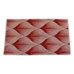 Ender Home 50X90 Leaf Iplik Boya Jakarlı Bukle El Yüz Baş Havlusu - 50 x 90 cm - Kırmızı - Beyaz