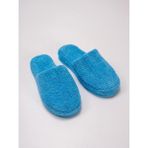 Ender Home CozySteps Banyo Ve Ev Terliği – %100 Pamuk Havlu Kaymaz Kalın Taban , Yüksek Su Emicilik - Mavi