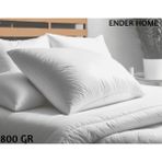 Ender Home Mikrofiber Yastık 800 Gr. 50x70 cm Polyester Elyaf Dolgulu Hijyenik Yastık - Beyaz - 50 x 70 cm