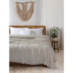 Ender Home Woven Piquea TV & Koltuk Şalı Tek Kişilik – 150x220 Cm - Gri