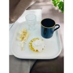 Endless Kare Söz Kahve Tepsisi Beyaz