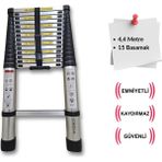 Endokon 440 cm. - 15 Basamaklı Teleskobik / Teleskopik Merdiven - I Tipi Uzayan Merdiven