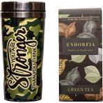 Endorfia Asker Kamuflaj Desenli Termos Yeşil Çay + Kolonya - 400 ml - Renkli