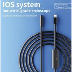 Endoskop Yılan Video Kamera Apple Uyumlu iOS Led'li 5 Metre 7 Mm Sert K