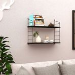 Endpa Armoni 2 20x72 cm Siyah Raflı Set