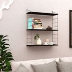 Endpa Armoni 20x72 cm Siyah 3 Raflı Set