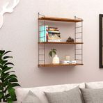 Endpa Armoni 20x72 cm Yerli Ceviz 3 Raflı Set