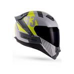 ENDRO Twister Route 93 Nardo Gri-Siyah-Sarı Kask