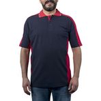Endüstri Giyim 136E1392 Lacivert Kırmızı Şensel Polo Yaka Erkek T-shirt