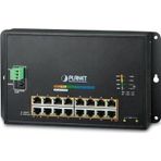 Endüstriyel Duvar Tip L2 Yönetilebilir Switch (Industrial 16-Port 10/100/1000T 802.3at PoE + 2-Port