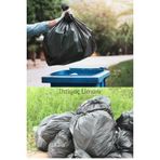 Endüstriyel Jumbo 400 Gram Siyah 80X110 Çöp Torbası Poşeti 5 Rulo 50 Adet