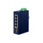 Endüstriyel Kompakt 4-Port 10/100/1000T 1-Port 100/1000X Sfp Gigabit Ethernet Switch Industrial Co