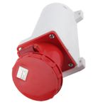 Endüstriyel Konnektör, IP44 Su Geçirmez 3P + E 380-415V Makineler Için ABS Pirinç Alev Geciktirici Elektrik Kablo Konektörü (BEM-134)
