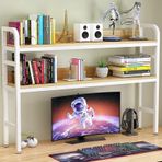 Endüstriyel Stil Ferforje Masaüstü nizer Metal Kitaplık Raf Bilgisayar Masası 75x26x95cm
