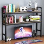 Endüstriyel Tasarım Metal Masa Raf ve Kitaplık ile Ferforje Masaüstü nizer Bilgisayar Masası için 75x26x95cm