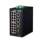 Endüstriyel Tip Yönetilebilir Ethernet Switch (Industrial Managed Ethernet Switch)16-Port 10/100/1000BASE-TX Ieee 802.3AT/AF Poe+ Injector (Port Başına 30.8 Watt) (Poe Güç Bütçesi Maks. 320 Watt)