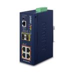Endüstriyel Tip Yönetilebilir Ethernet Switch (Industrial Managed Ethernet Switch)Basic L34-PORT 10/100/1000T 802.3AT/AF Poe+ Injector (Port-1 ile Port-4 Arası) (Port Başına 36 Watt) (Poe Güç Bütçesi
