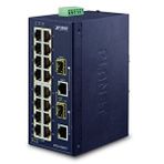 Endüstriyel Tip Yönetilemeyen Ethernet Switch (industrial Unmanaged Ethernet Switch 16-port 10/100tx 2-port Gigabit Tp/sfp Combo -