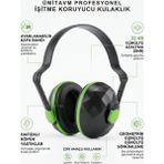 Endüstriyel Ümit Yapı Market Işitme Koruyucu Kulaklık – 22 Db Snr Gürültü Önleyici, Hafızalı Süngerli Iş Güvenliği ve Atış Kulaklığı