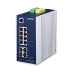 Endüstriyel Yönetilebilir Ethernet Switch (Industrial Managed Ethernet Switch)<br>L3<br>8-Port 10/100/1000T<br>4-Port 10G SFP+