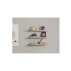 eneefwood duvar rafı 60x15 safir meşe 3 lü uçan raf