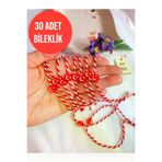 ENEFENDİ 30 ADET AYYILDIZLI FİMO MARTENİÇKA BİLEKLİK ŞANS ARKADAŞ SEVGİLİ EŞ ÇOCUK HEDİYE BAHAR BİLEKLİĞİ BİLEKLİKKART