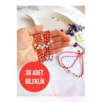 ENEFENDİ 30 ADET İNCİ BONCUKLU MARTENİÇKA BİLEKLİK KREM ŞANS BEREKET ARKADAŞ SEVGİLİ EŞ ÇOCUK HEDİYE İNCİBONCUK30