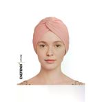 ENEFENDİ pratikbonepembe Pratik Sosyete Bone, ,süslü ,hazır Pratik ,geçmeli Tarz Pembe Hijab Sandy Kumaş