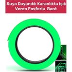 Enenstyle Fashıon Boutıque Özel Üretim Suya Dayanıklı Karanlıkta Işık Veren Merdiven Ev Bahçe 4 Metre Fosforlu Yeşil Şerit Bant