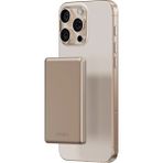 Energea Alupac Mini 5k 5.000 Mah 20W Type-C ve 15W Kablosuz Hızlı Şarj Magsafe Powerbank - Gold