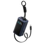 Energea ComPac Arc 45 Dijital Göstergeli 10.000 mAh Dahili Type-C Kablolu 45W Şarj Çıkışlı PD Hızlı Şarj Powerbank - Mav