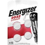 Energizer Lithium CR2032 4'lü Pil, Krom//