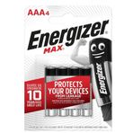 Energizer Max AAA 4'lü İnce Kalem Pil