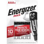Energizer Max Alkaline AAA 4'lü İnce Kalem Pil
