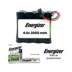 Energizer Rastar Oyuncak Araba Uyumlu 4.8V 2000 mah Oyuncak Araba Batarya Siyah Soket