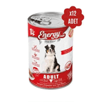 Energy 400 gr x 12 Adet Sığır Etli Yetişkin Köpek Konservesi