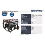 Energy KM8000ME Monofaze 6.5 KW Benzinli Marşlı Jeneratör