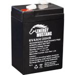 Energy Mustang 70x48x101 mm 6V 4A Işıldak Aküsü