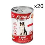 Energy Sığır Etli Yetişkin 20x415 gr Konserve Köpek Maması